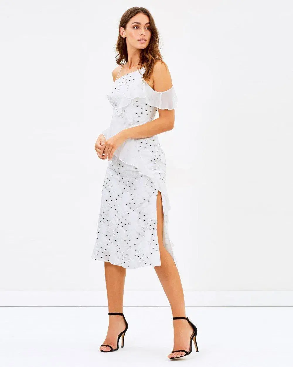 La Maison Talulah Associates Midi Dress White Size XS/ AU 6 - Image 2