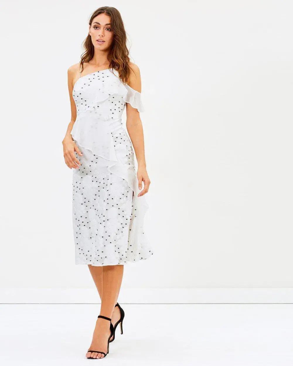 La Maison Talulah Associates Midi Dress White Size XS/ AU 6 - Image 1