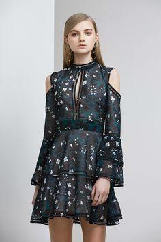 Keepsake Night Dance LS mini dress size 8 - Image 3