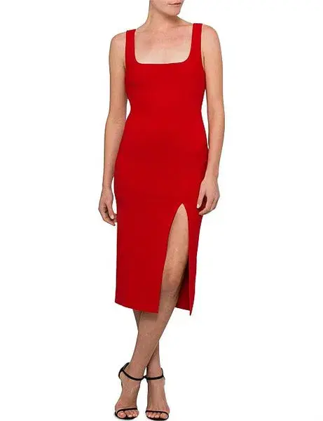 Bec & Bridge C'est Cool Midi Dreess in Red Size 6 - Image 2
