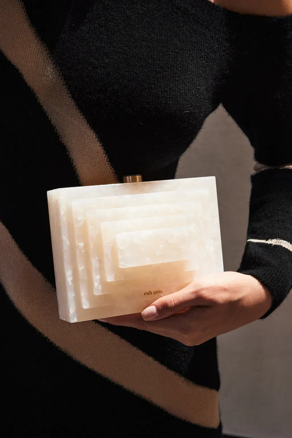 Cult Gaia Nessa Knit Dress Black Size 8 for rent on The Volte - main image