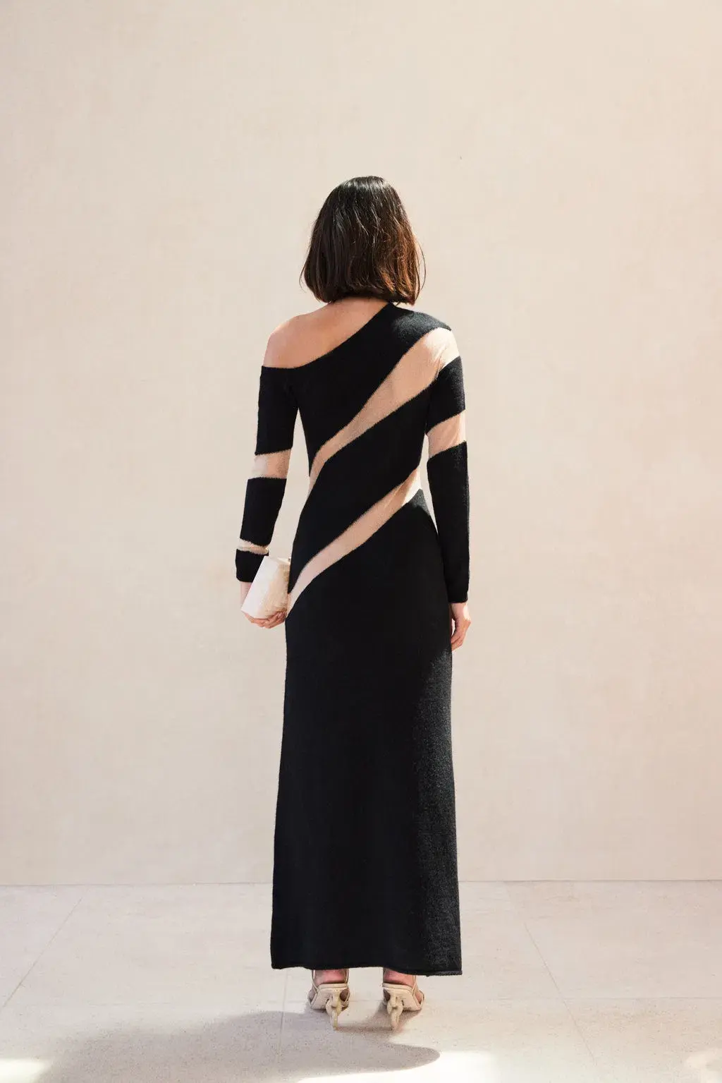 Cult Gaia Nessa Knit Dress Black Size 8 for rent on The Volte - main image