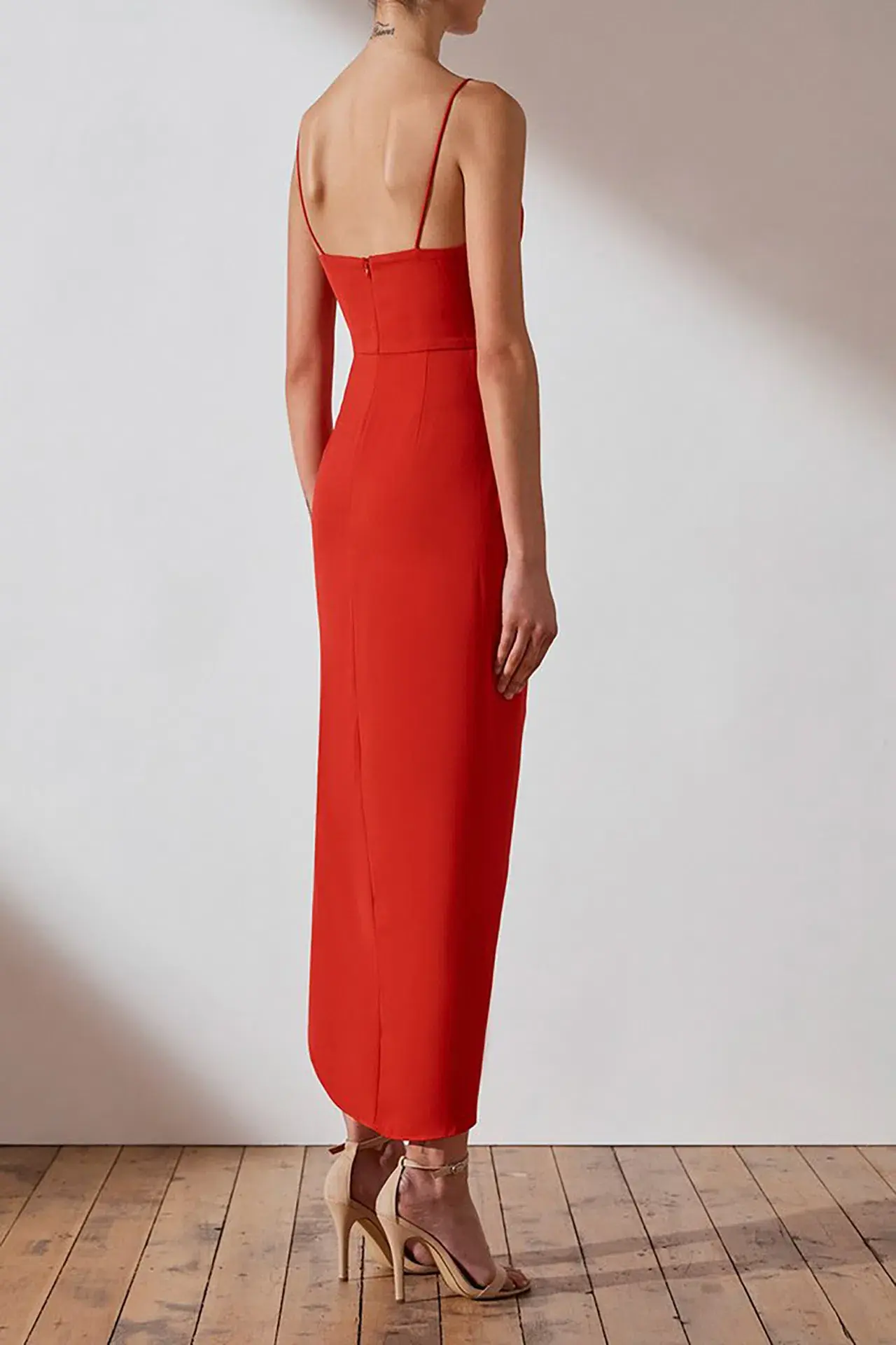 Shona Joy Core Cocktail Dress Red Size 10 - Image 4