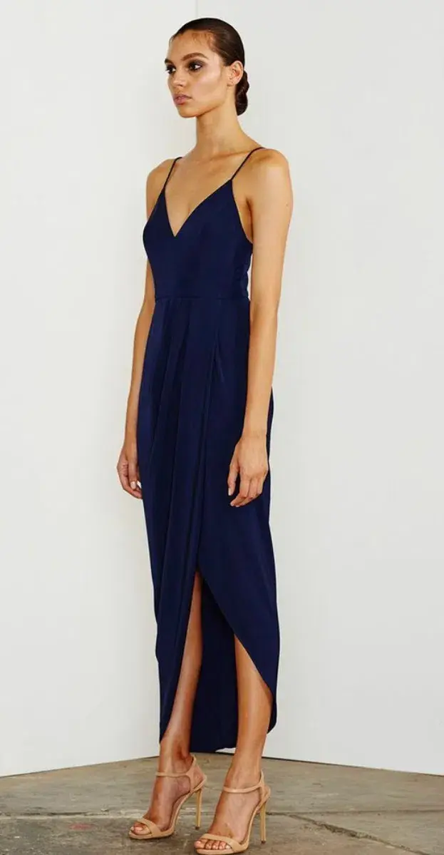 Shona Joy Core Cocktail Dress Navy Size 8 - Image 2