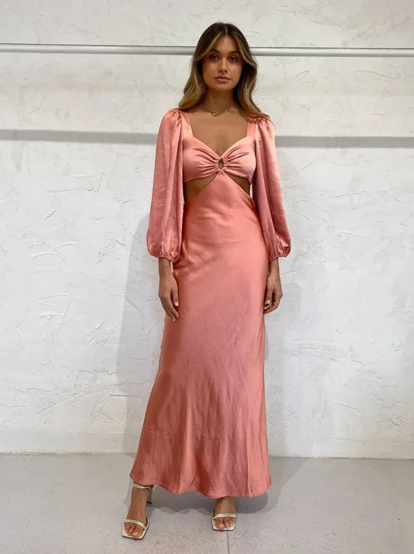 Issy Perfect Stranger Dress Spiced Coral Size 8 for rent on The Volte - main image