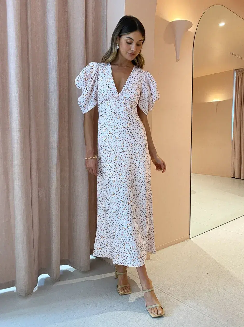 Significant Other Malarie Dress Ditsy Wild Flowers Print Size 8 for rent on The Volte - main image