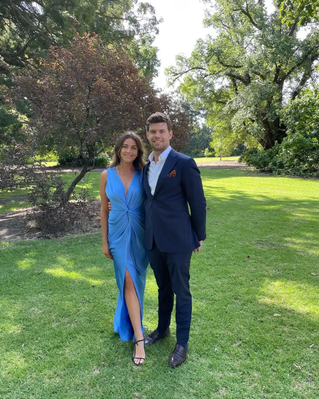 One Fell Swoop Gaia Maxi Dress Blue Size 12 for rent on The Volte - main image