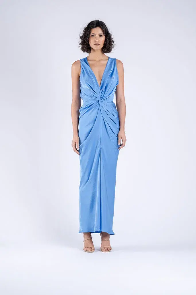 One Fell Swoop Gaia Maxi Dress Blue Size 12 - Image 1