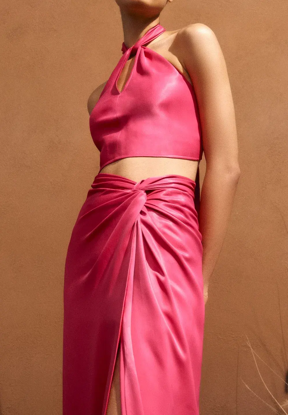 Scanlan Theodore Satin Drape Set Pink Size AU 6 - Image 3