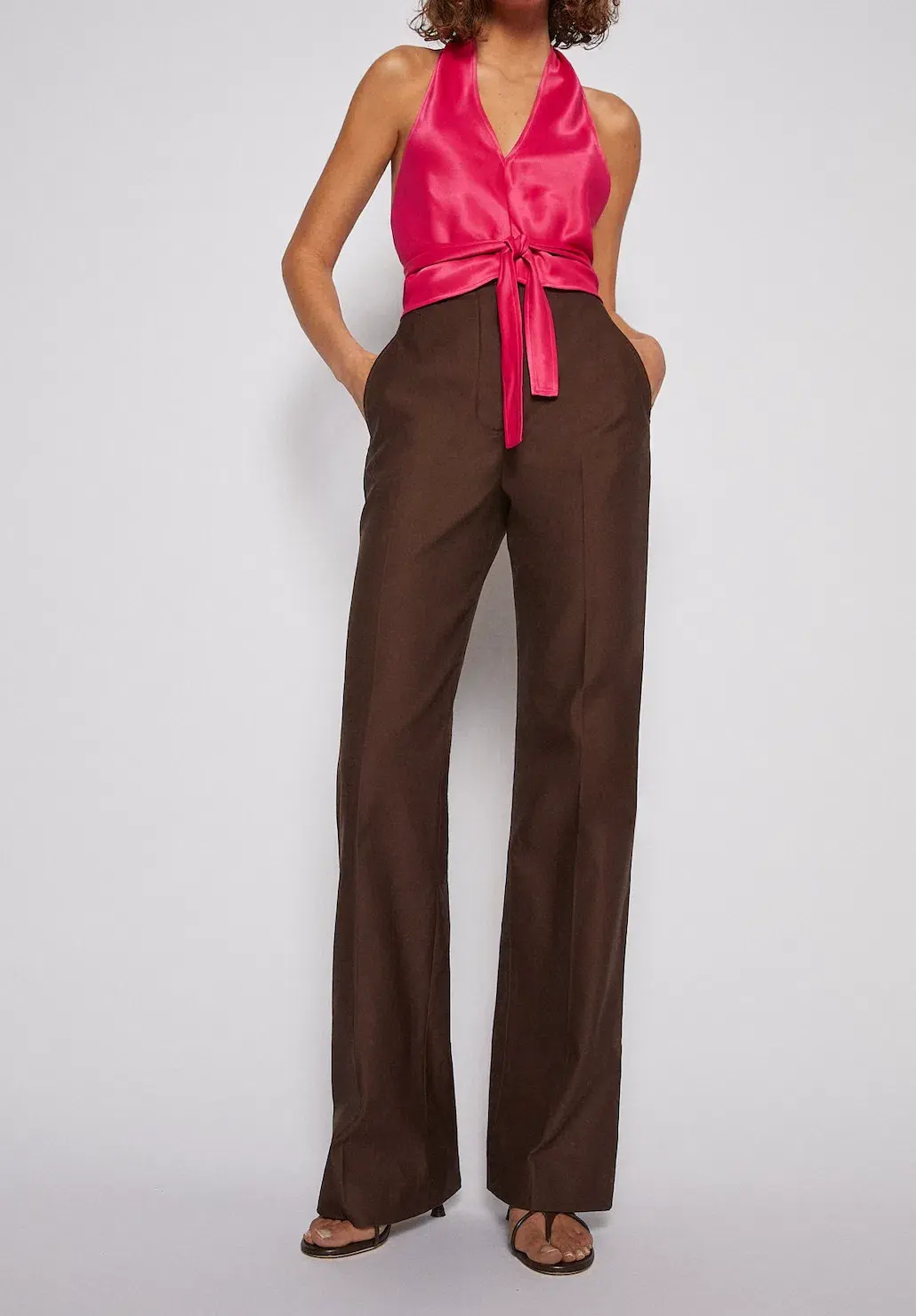Scanlan Theodore Satin Drape Set Pink Size AU 6 - Image 4