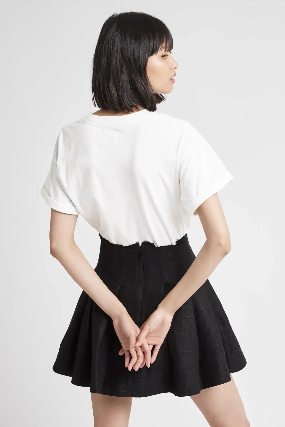 Aje Byblos Mini Skirt Black Size 8 - Image 3
