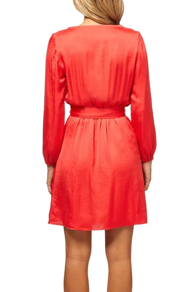Kookai Lisa Wrap Dress Rose Size 6 - Image 2