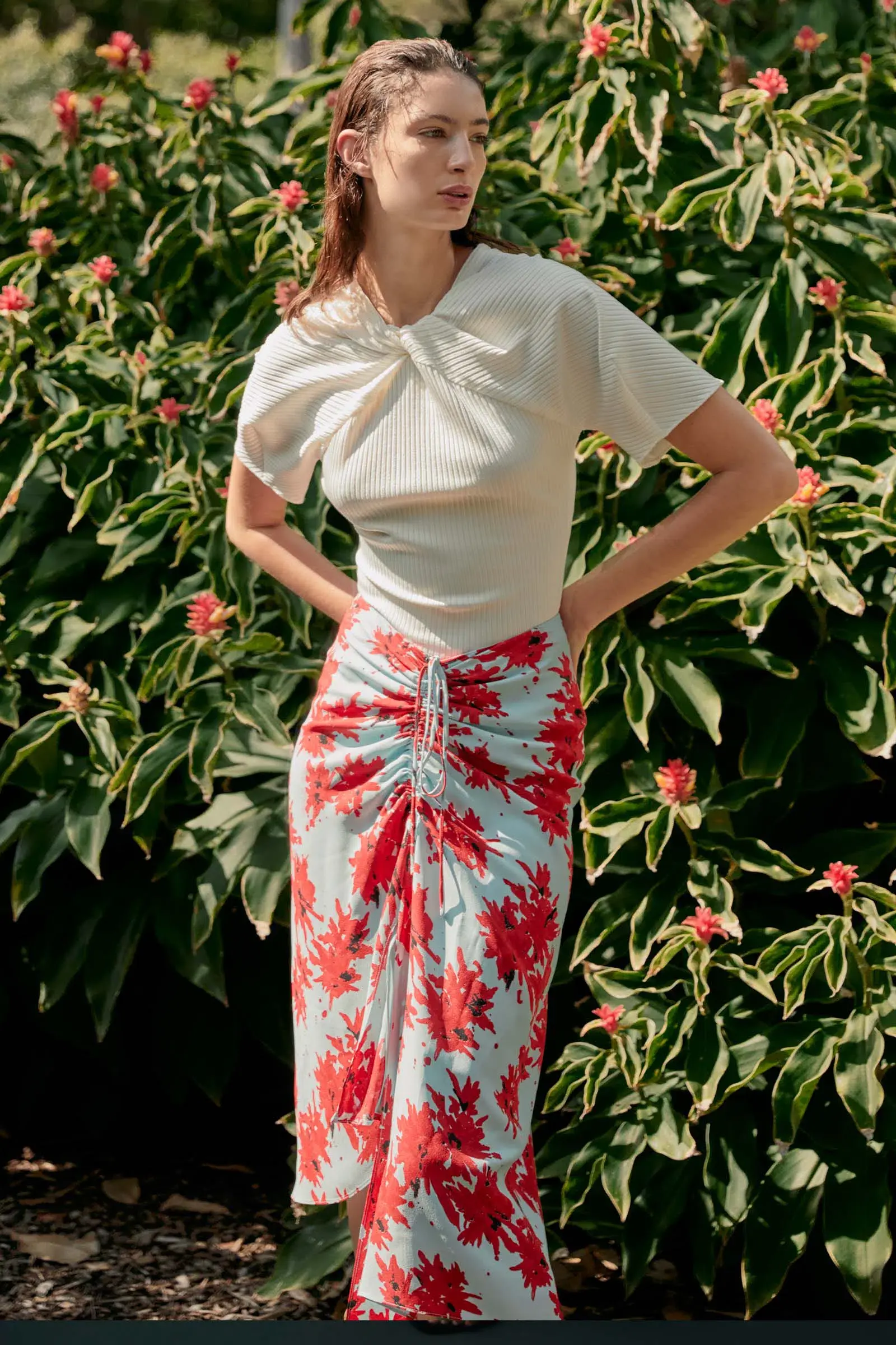 Bianca Spender Gievra Bloom Skirt Print Size 4 - Image 1