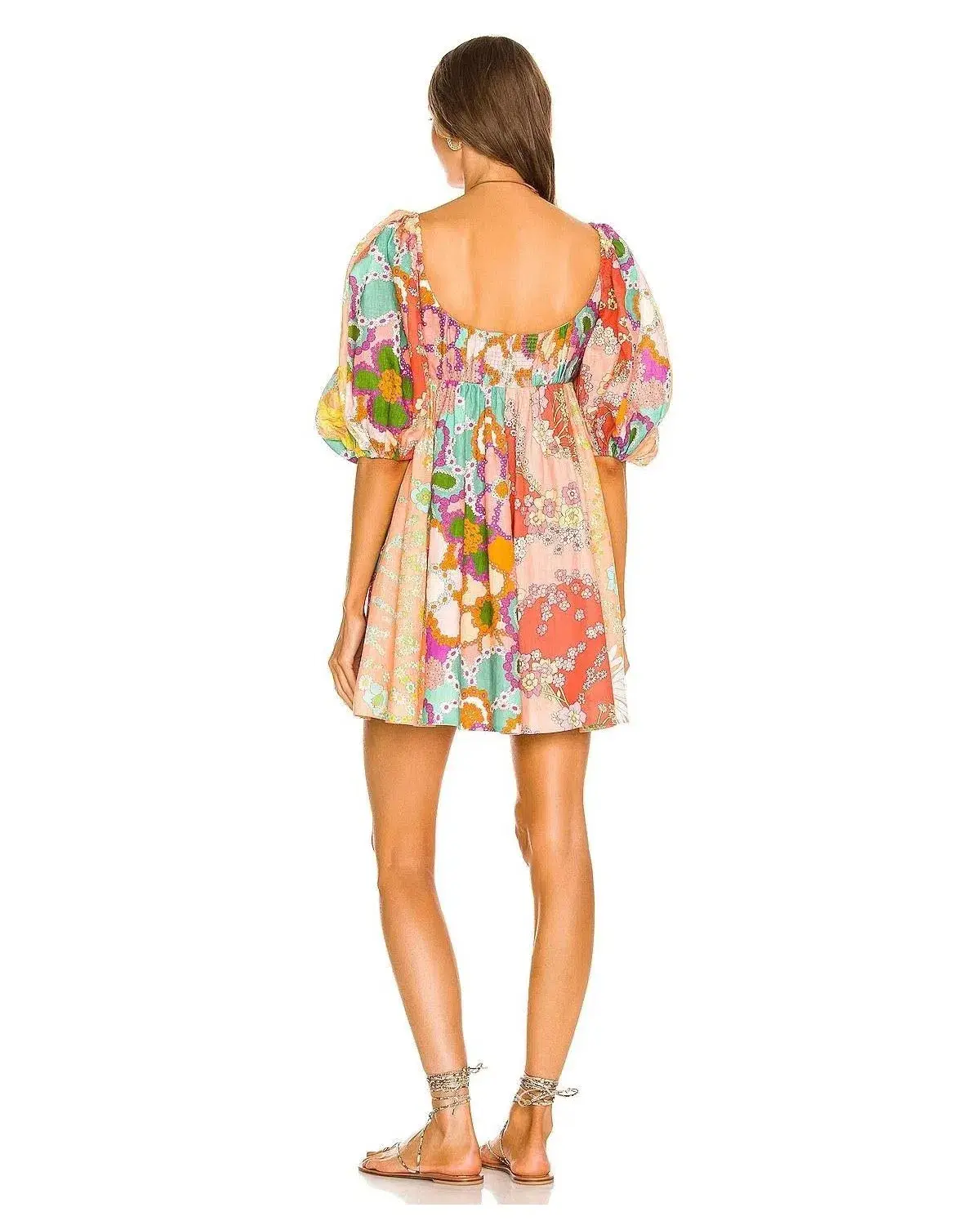 Zimmermann Lola Panelled Mini Dress Floral Size 1 / Au 10 - Image 2