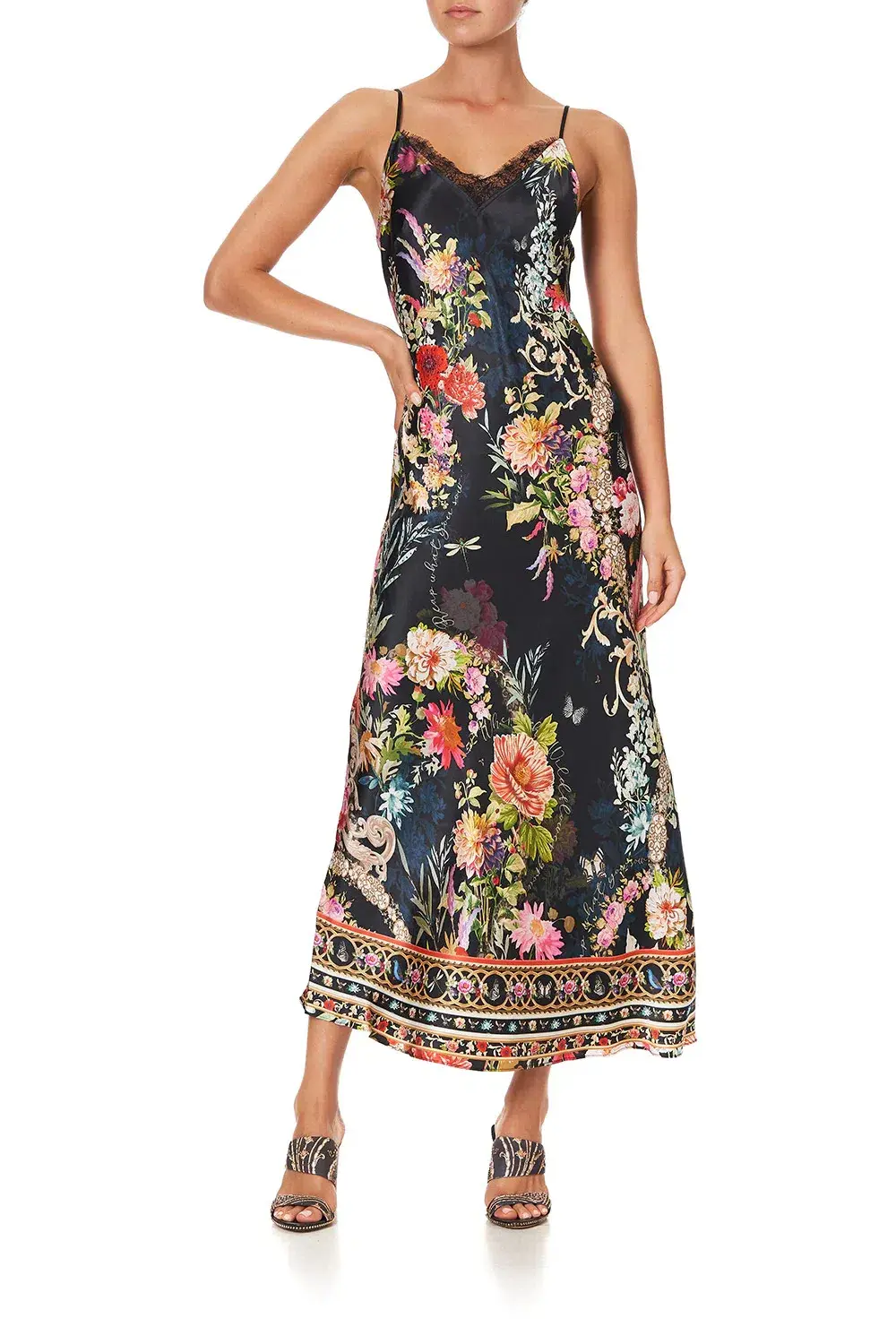 Camilla Hampton Hive Slip Dress Print Size 6 for rent on The Volte - main image