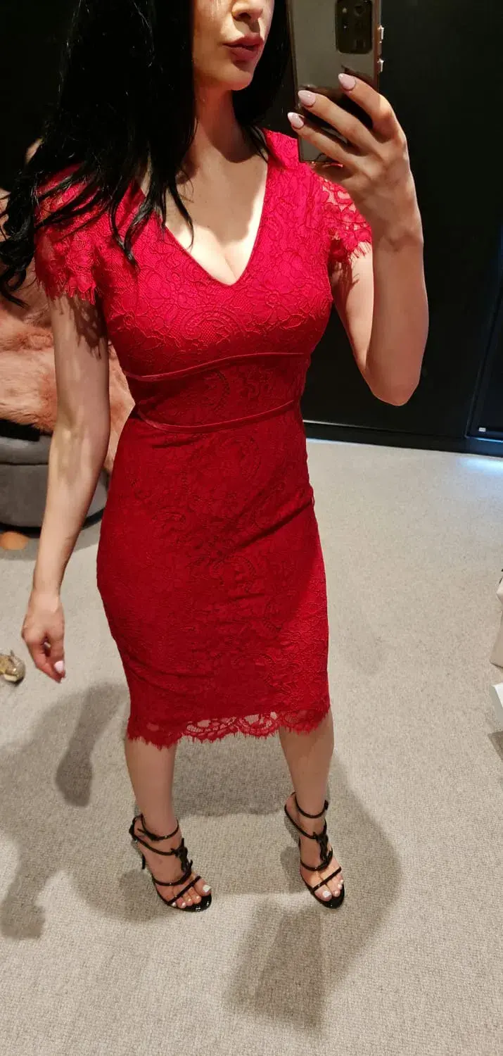 Alannah Hill Late Night Dress Red Size 6 - Image 5
