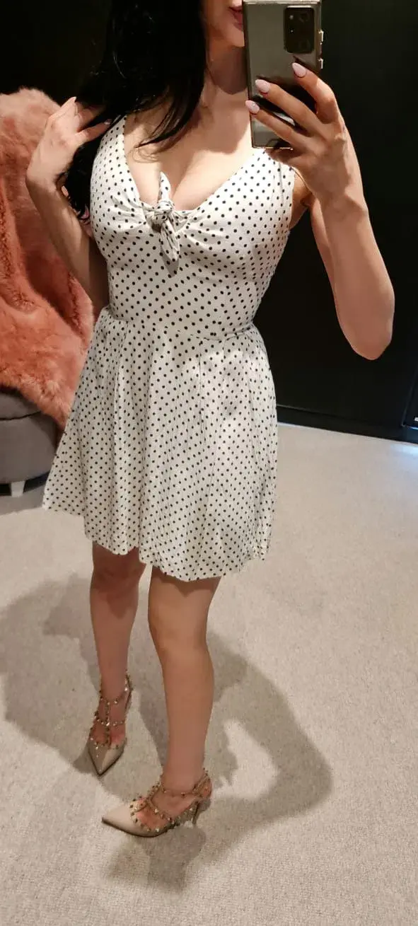 Alannah Hill Polka Dots Mini Dress Print Size 6 for rent on The Volte - main image