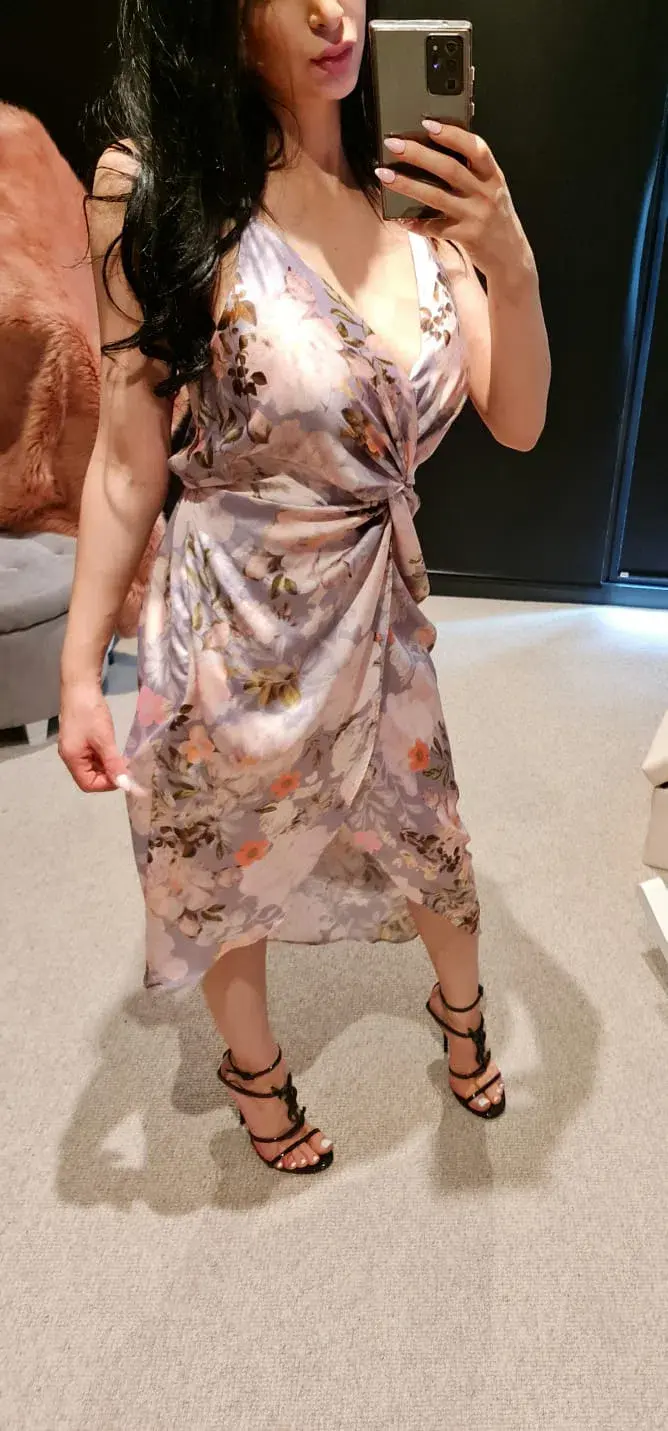 Sheike Floral Midi Dress Print Size 6 - Image 1