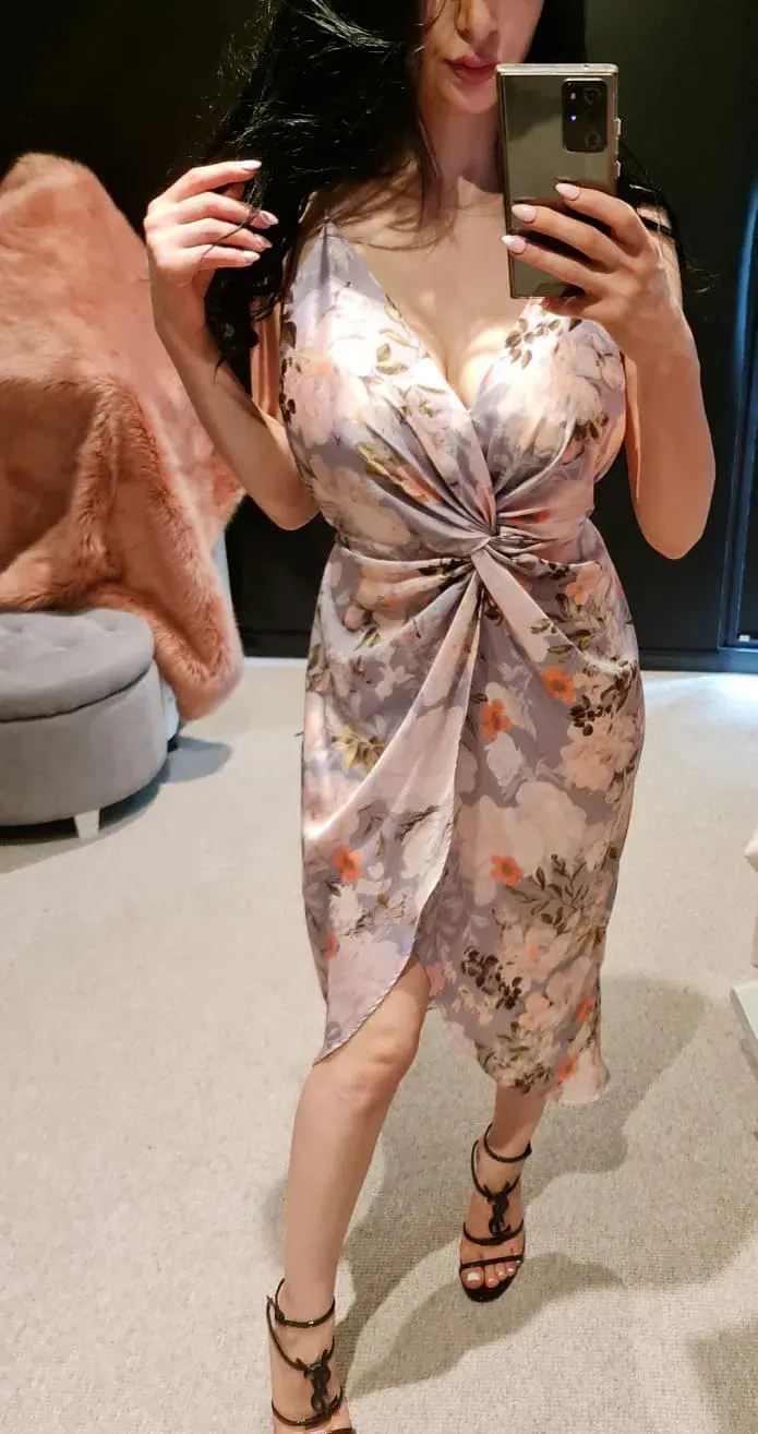 Sheike Floral Midi Dress Print Size 6 - Image 5