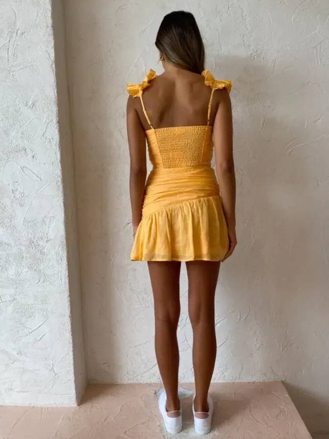 Issy Shangri-La Dress in Orange Sorbet Size 8 - Image 3