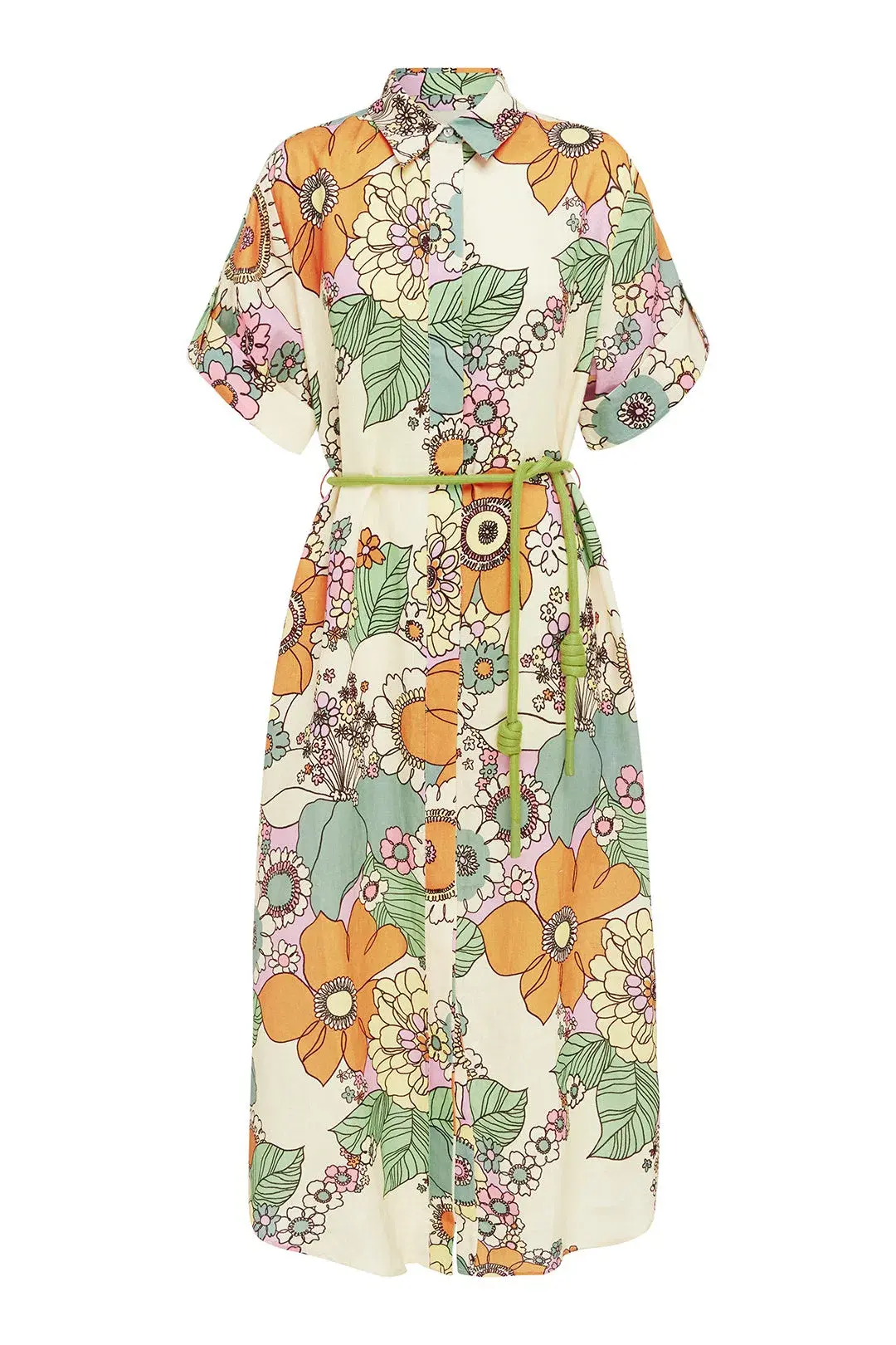 Alemais Farrah Shirtdress Print Size 6 - Image 4