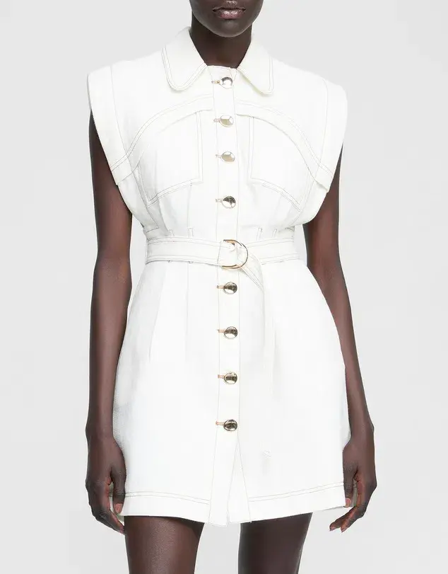 Acler Westcroft Dress White Size 8 - Image 2