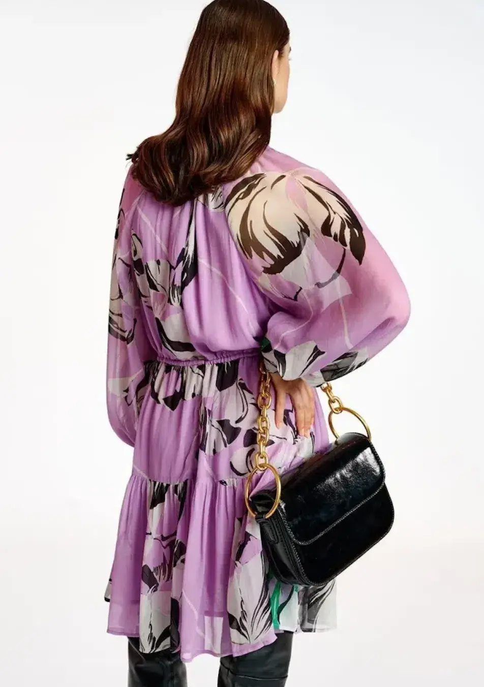 Essentiel Antwerp Aubrey Mini Dress Lilac Rain Size 10  - Image 3