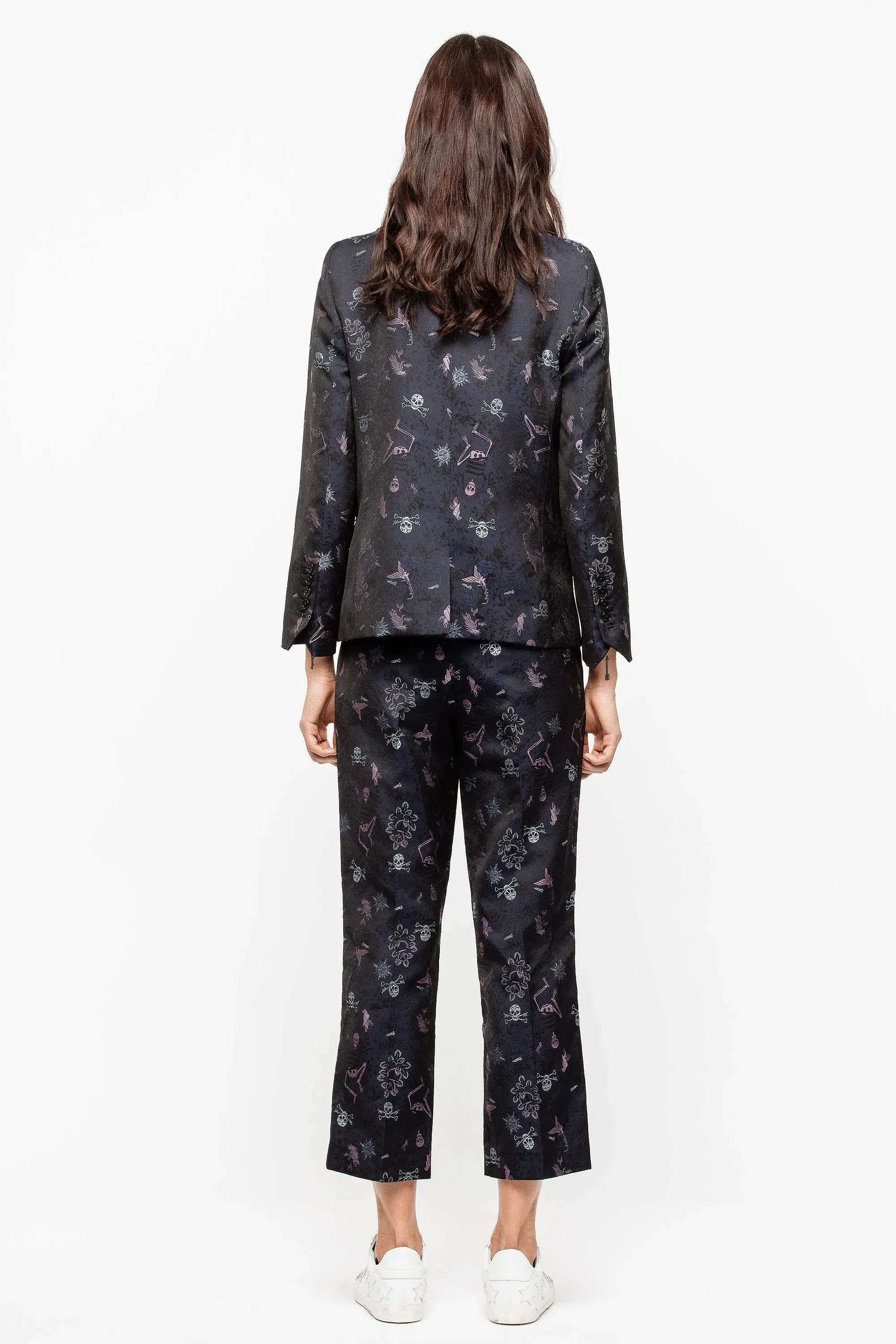 Zadig & Voltaire Blazer Victor Jac Tattoo Print Size 8 - Image 2