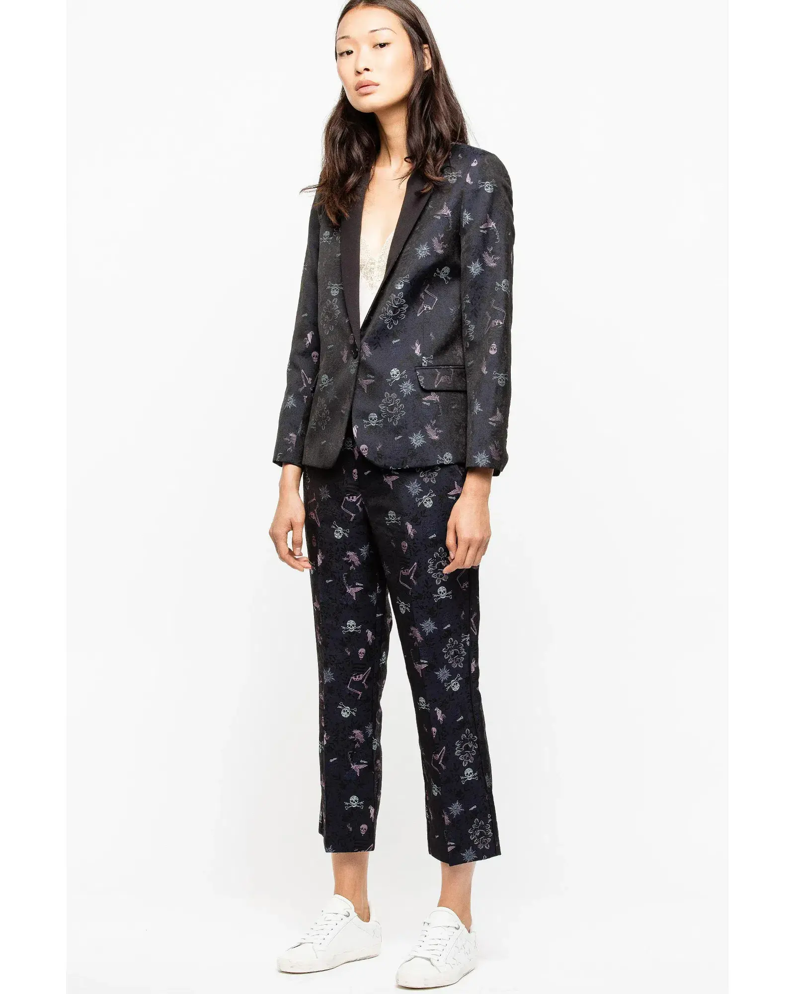 Zadig & Voltaire Pants Victor Jac Tattoo Print Size AU 8 - Image 1