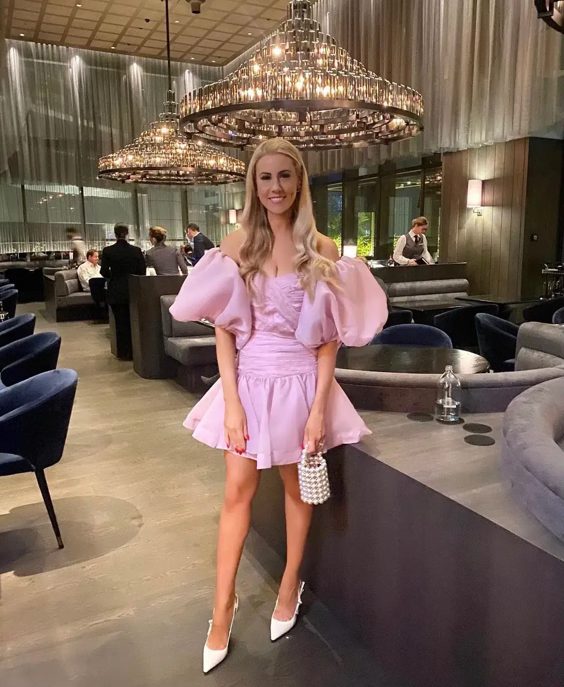 Aje Myriad Cut Out Mini Dress  Pink Size 12 - Image 8