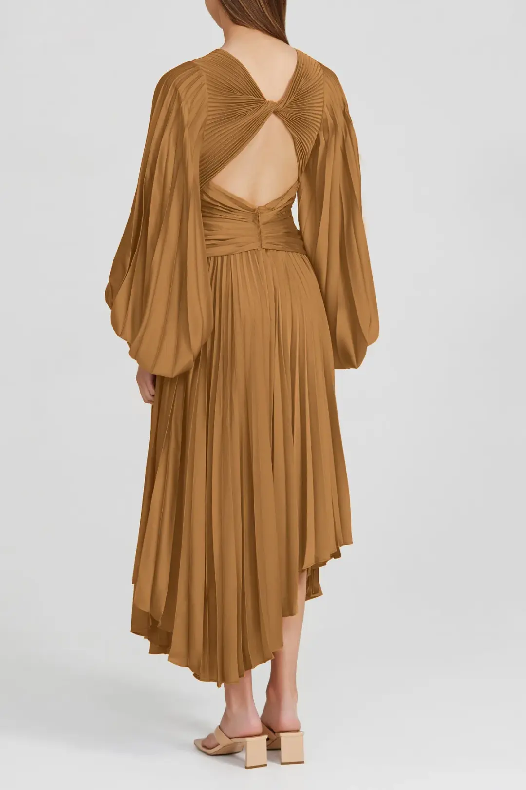 Acler Palms Dress Brown Size 10 for rent on The Volte - main image