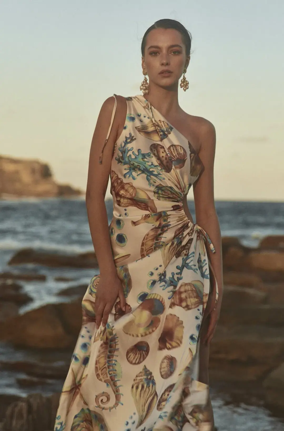 Sonya Moda Nour Seashell Maxi Dress Print Size 10 for rent on The Volte - main image