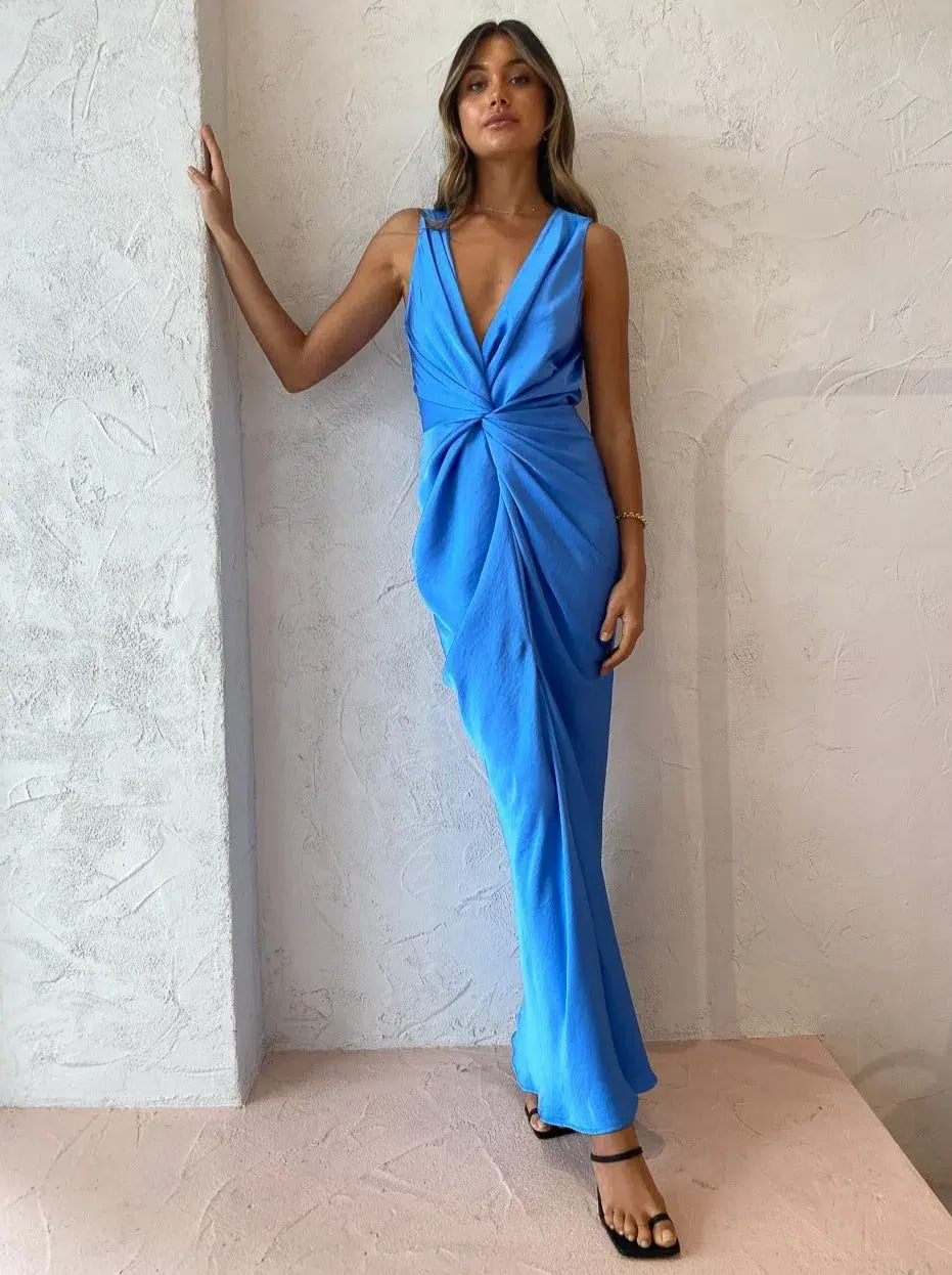 One Fell Swoop Gaia Maxi Dress Blue Size 8 - Image 3