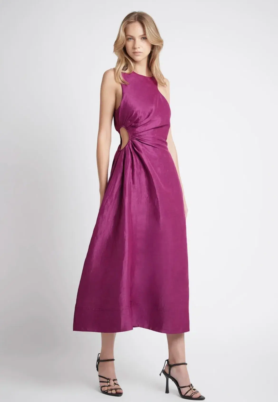 Aje Chateau Cut Out Dress Purple Size 10 - Image 1