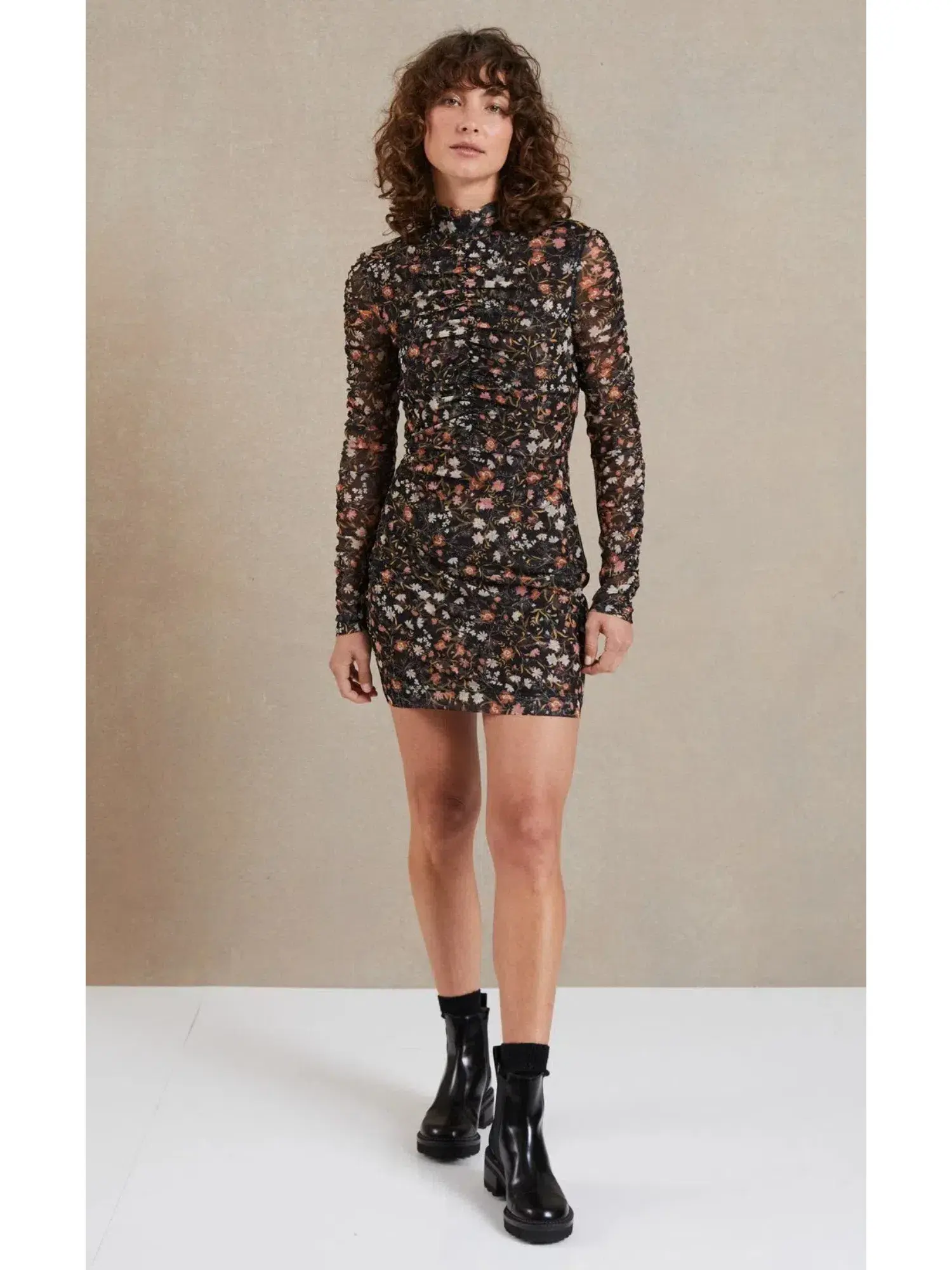 Bec & Bridge Midnight Fauna Mini Dress Print Size AU 6 - Image 1