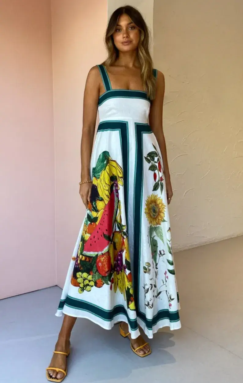 Alemais Frutta Midi Sundress Print Size 12  - Image 1