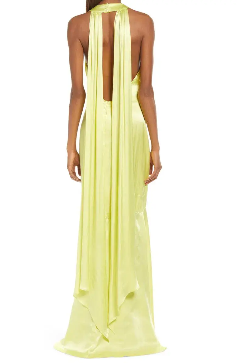 Elliatt Barcelona Maxi Dress Yellow Size 8 - Image 3