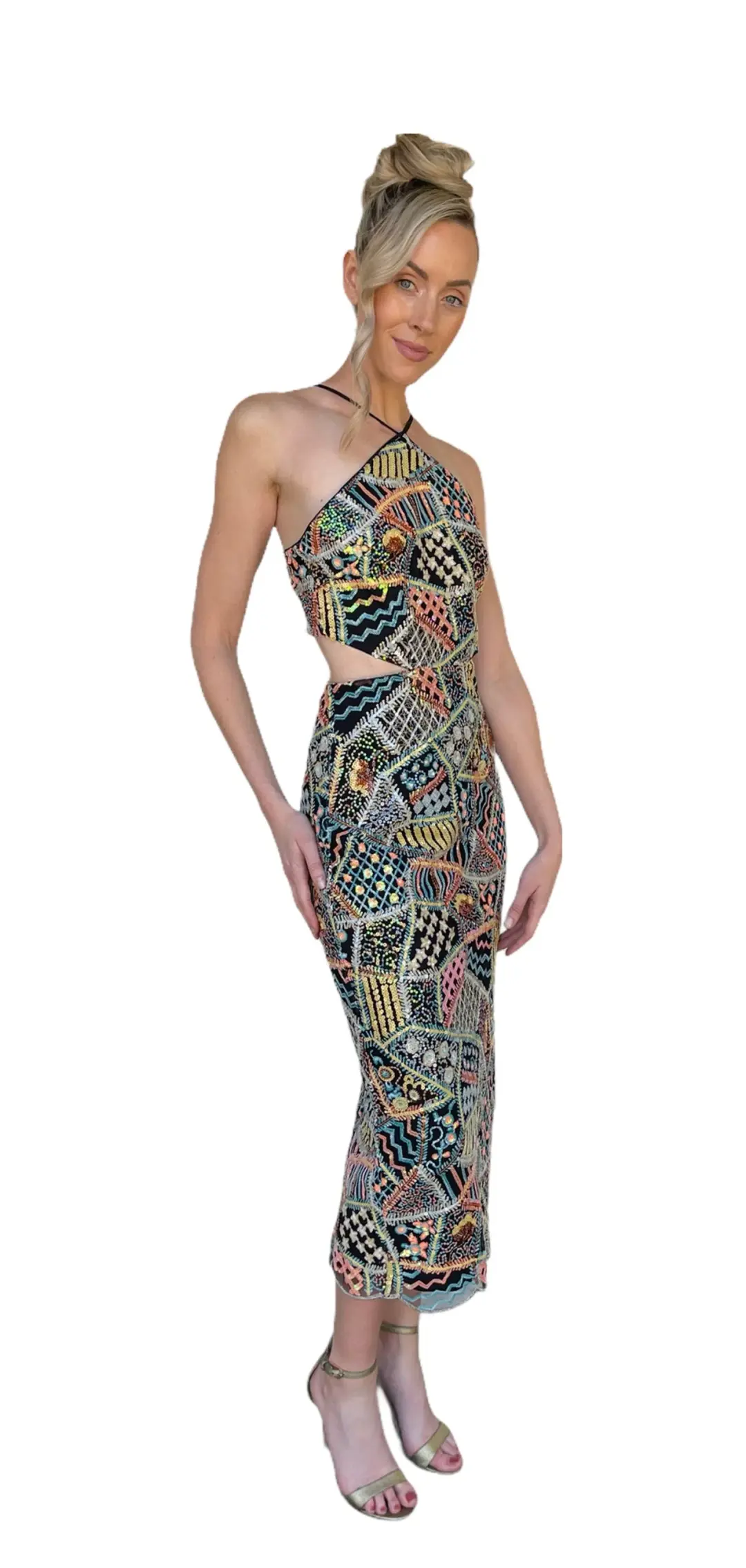 Elliatt Mauritius Dress Sequin Size 10 for rent on The Volte - main image