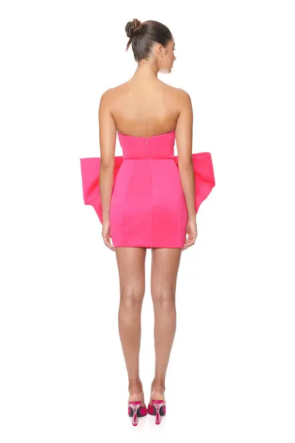 Eliya The Label Paris Mini Dress Pink Size 10 - Image 2