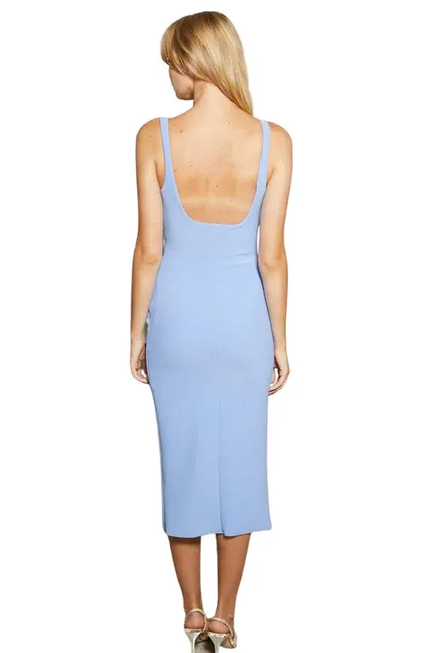 Bec and Bridge Hana Tuck Midi Dress Blue Size 10  - Image 2