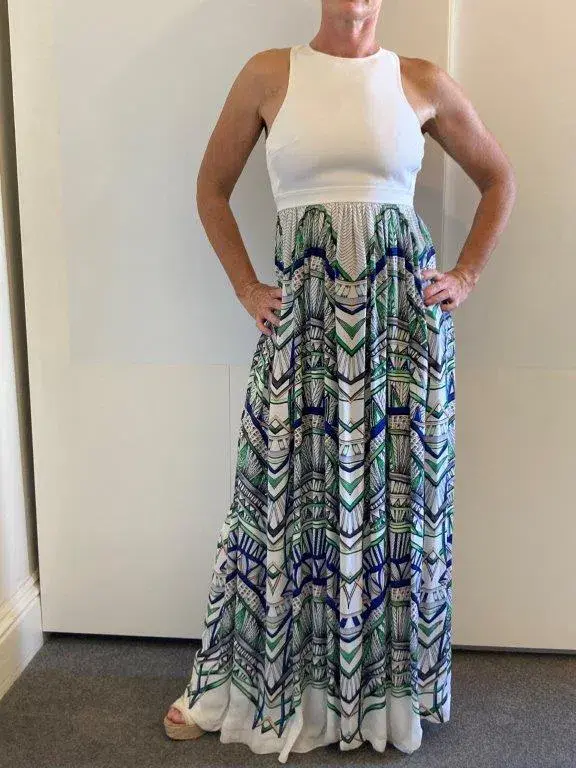 Sass & Bide The Sun Stretch Maxi Dress Print Size 10 - Image 2