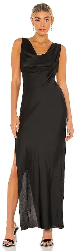 Michael Costello X Revolve Dani Gown Black Size 10 - Image 1