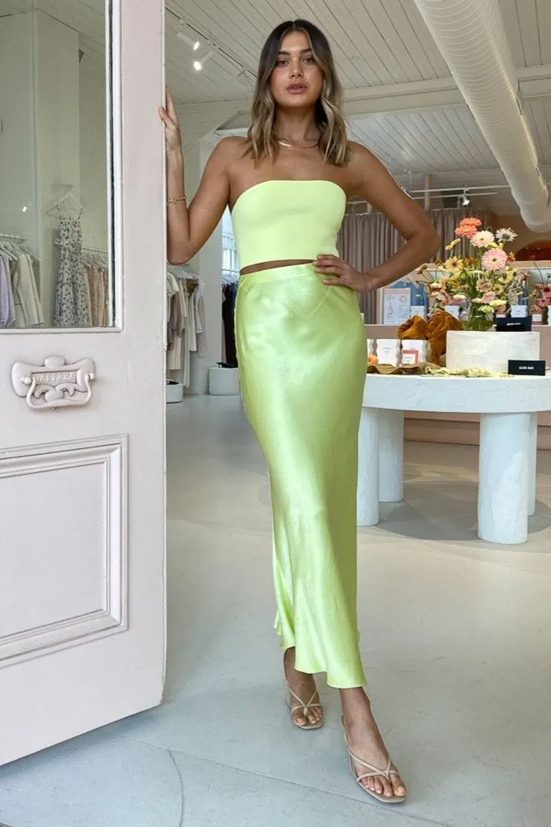 Bec and Bridge Citrus Sweetie Maxi Skirt Citrus Size 8 - Image 1