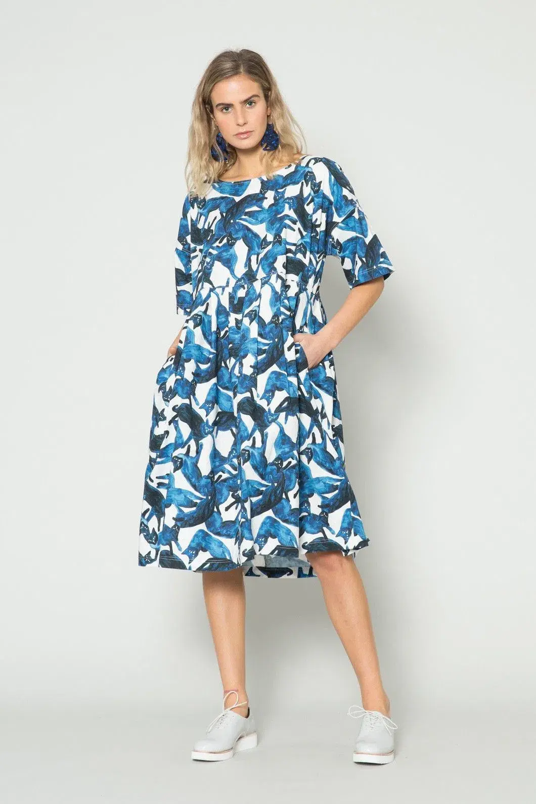 Gorman Cat Cafe Smock dress 6 - Image 1