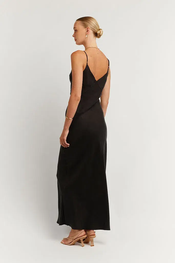 Dissh Pelly Slip Midi Dress Black Size XL for rent on The Volte - main image