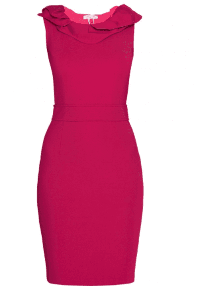 Alannah Hill Red Midi with Frill Neckline size 8 - Image 2