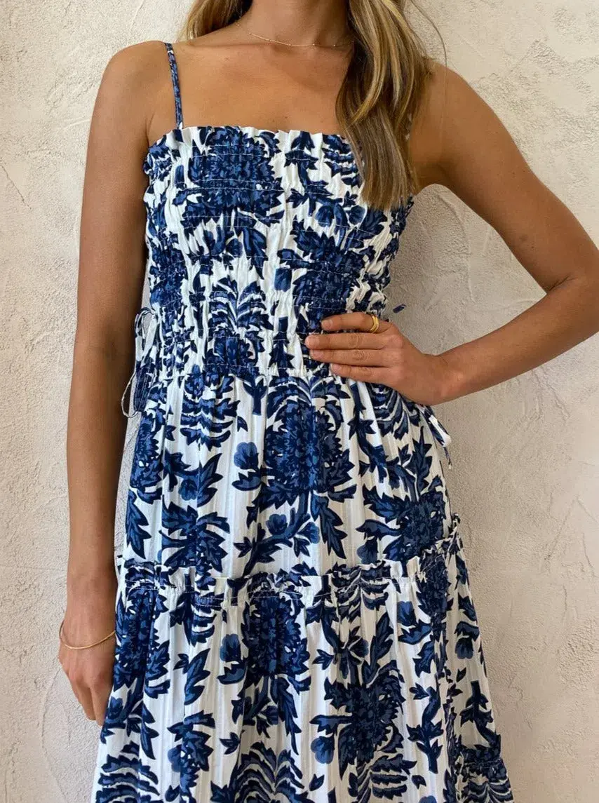 Shona Joy Diana Midi Dress Print Size 6 - Image 5