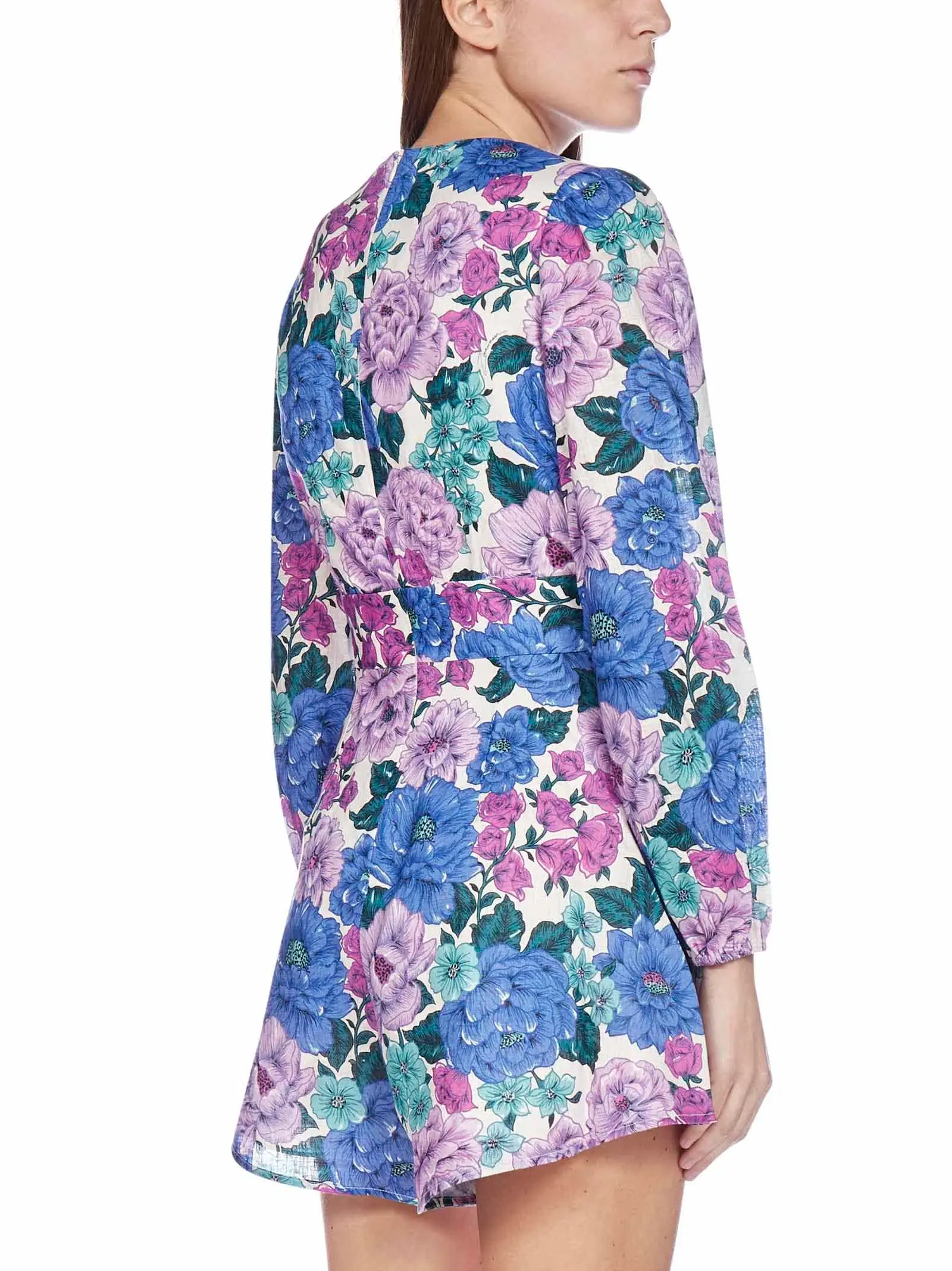 Zimmermann Poppy Floral Plunge Playsuit Print Size 1 - Image 2