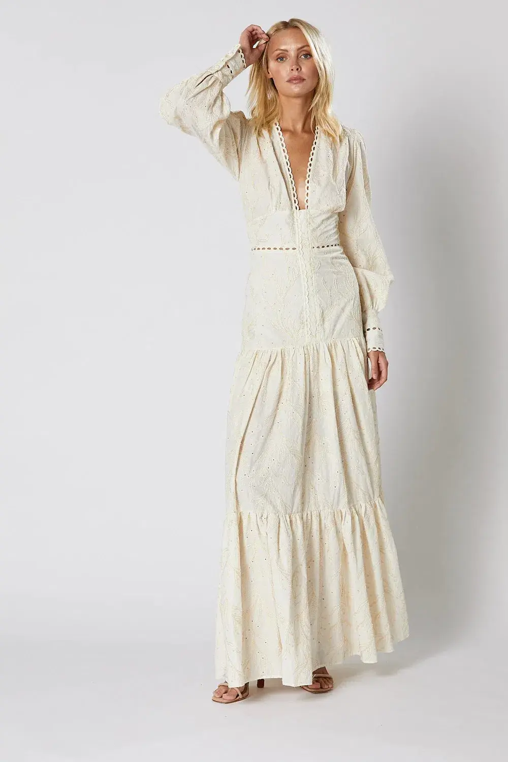 Winona Genevieve Dress Cream Size S - Image 1