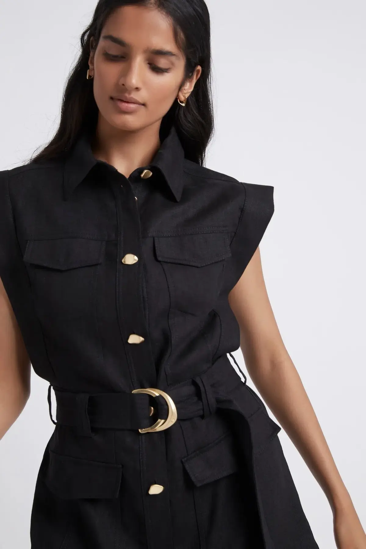 Aje Eloise Mini Dress Black Size 6 - Image 2